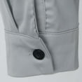 thumbnail image 4 of Men Dress Shirt Long Sleeve Button Down Solid Color Lapel Collar Business Casual Summer Lightweight Blouse S, 4 of 4
