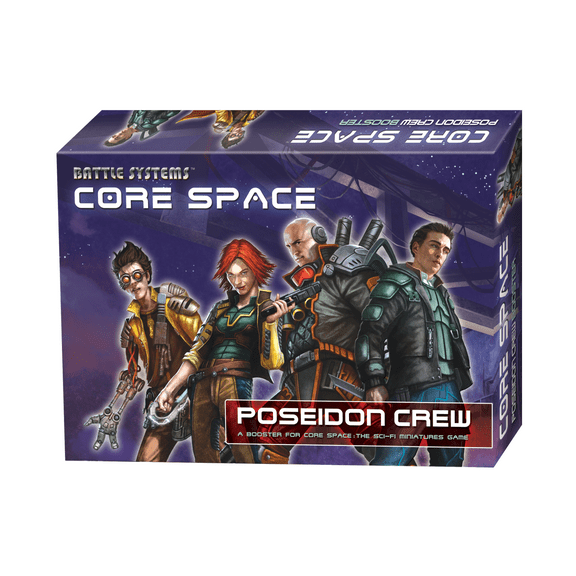 Core Space Poseidon Crew Box - Battle Systems Cooperative / Solo Scifi Dungeon Crawler Board Game