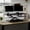 Black-42 in, variant on FLEXISPOT 42'' Electric Motor Desk Converter, Height Adjustable Motorized Stand up Desk Riser with Quick Release Keyboard Tray, Rustic Monitors and Laptop Workstation