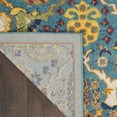 thumbnail image 4 of 7' X 10' Blue Floral Power Loom Area Rug, 4 of 5