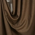 thumbnail image 2 of 3S Brother's Pinch Pleated Linen Texture Thermal Insulated 100% Blackout Noise Reducing Single Panel Custom Made Curtains - Made in Turkey - Mink ( 100" W x 132" L ), 2 of 3