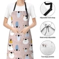 thumbnail image 4 of Kdxio Cute Hand Drawn Bear Apron with Pockets Adjustable Kitchen Aprons for Men Women Waterproof Aprons for Cooking,Drawing,Crafting, Baking Household Cleaning, 4 of 8