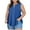 Blue, variant on Admvng Womens Summer Tops Plus Size V-neck Fashion Casual Pullover Sleeveless Blouses Admvng L-4XL