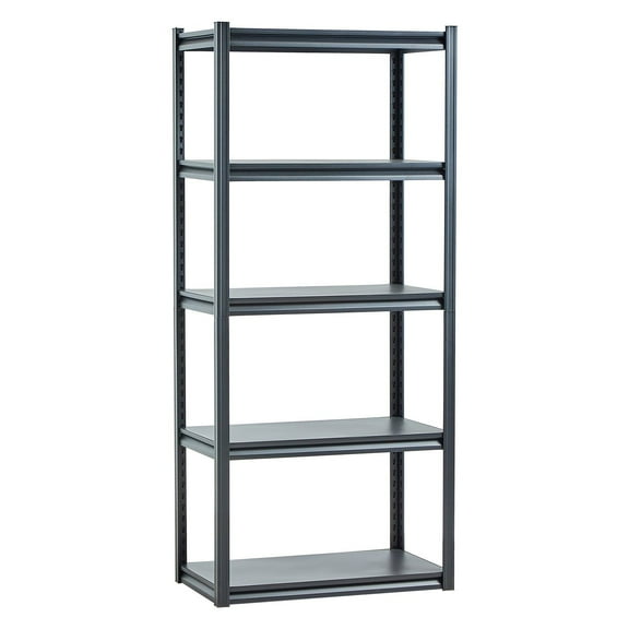 5 Tier Heavy Duty Metal Storage Shelves 2000 lbs Capacity 18x32x72 Inches Adjustable Garage Shelving Utility Rack for Kitchen Warehouse Basement Black