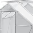 thumbnail image 6 of Dextrus 6x6FT Walk-in Robust Aluminum & Polycarbonate Greenhouse:for Outdoor Gardens, 6 of 10
