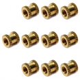 thumbnail image 1 of Wekity Knurled Insert Nuts, Female Thread Brass Embedment Nut M4x6mm H x 6mm OD Heat Set Insert Nut for Printing 3D Printer and More Projects 10Pcs-0621, 1 of 5