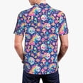 thumbnail image 2 of Polo Shirts for Men, mushroom Skull rainbow color Cuteness Casual Mens Polo Shirts Short Sleeve Button Down Classic Mens Golf Polo Shirts, 2 of 7