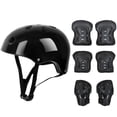 thumbnail image 1 of Uds. Conjunto de equipo de protección para niños casco de patín de ruedas codo muñeca rodilleras para monopatín bicicleta patinaje Scooter, negro, THSINDE THSINDE ACTIVE Biensenido a ACTIVE, 1 of 4