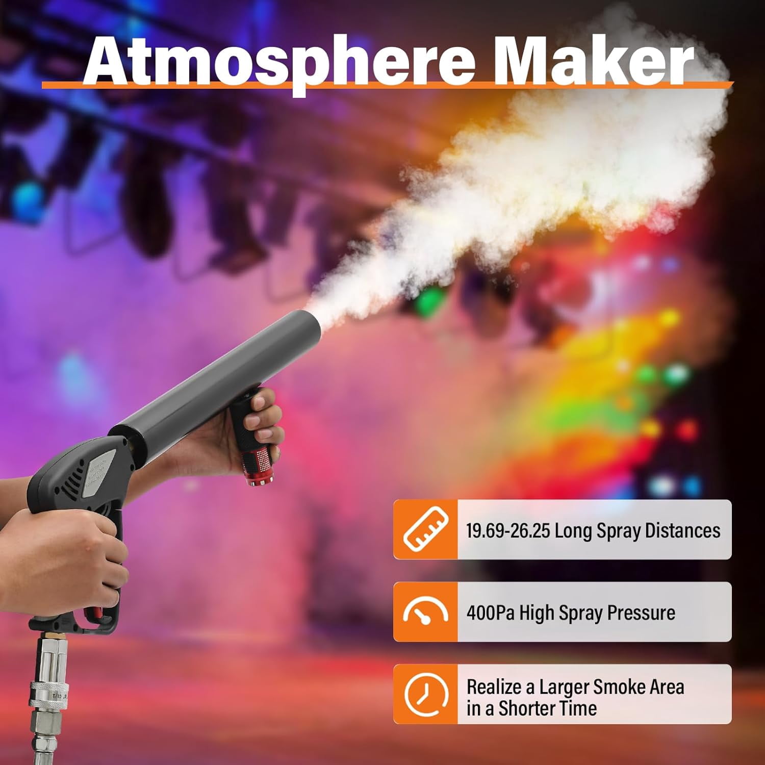 CO2 Jet Machine CO2 Fog Machine Handheld Mini CO2 Spraying Machine for Stage Effects Concert Party Bar Club