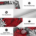 thumbnail image 5 of Red Black Flowers Outdoor Rug 5x7 Ft, Non Slip Washable Area Rug, Abstract Botanical Floral Textured Plant Patio Rugs Carpet Runner, Large Floor Mat for Indoor/Outdoor Deck Porch Camping, 5 of 8