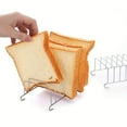 thumbnail image 4 of Stainless Steel Mini Food Tongs Clip For Air Fryer Toaster Oven Serving Small Silicone Tip Gripper Home Kitchen, 4 of 8