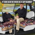 thumbnail image 5 of Whosucclay Southwest Pattern Golf Cart Seat Cover, Foldable Anti‑Slip Elastic Golf Cart Seat Blanket for Club Car Yamaha EZGO, 52.36" x 32.28", 5 of 7