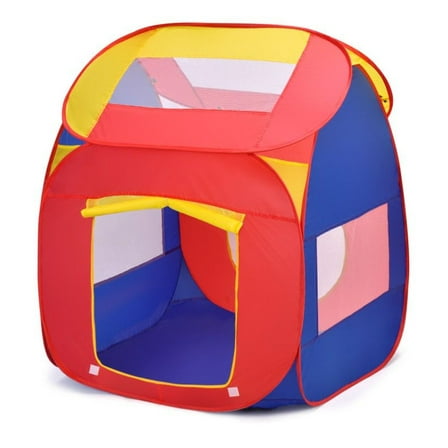 Kids Play Tent with 100 Balls, Portable Pop Up Playhouse for Toddlers, Indoor Outdoor Toy Tent for Boys Girls, 34x34x40 Inch