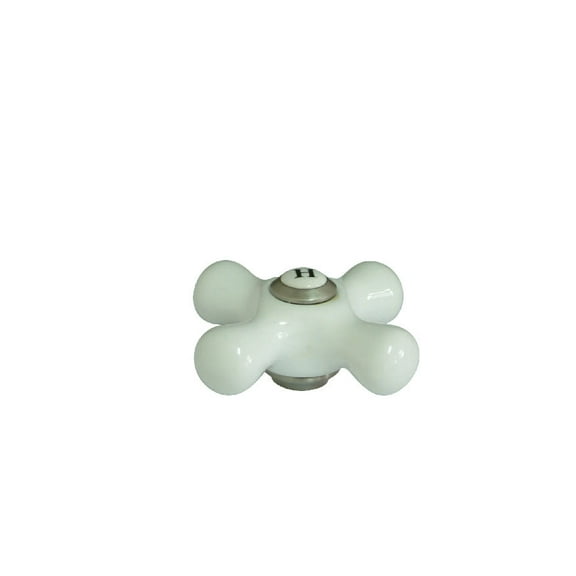 Kingston Brass KSH1168PXH Hot Porcelain Cross Handle, 3/8" X 16Pt - Nickel