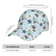 thumbnail image 2 of Fotbe Turtle Gorro Clásico de Béisbol, Gorra Ajustable con Broche Snapback, Gorro de Exterior de Algodón Suave, 2 of 6