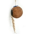 thumbnail image 3 of EeaseMX Nido de pájaro de cáscara de coco, escondite de coco natural con escalera, juguete para periquitos, periquitos y mascotas pequeñas (accesorios de color aleatorio), 3 of 3