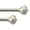 Nickel, variant on Deco Window 28 to 48 inches 2 Pack Adjustable Curtain Rods for Windows with Egyptian Round Finials (5/8'' Diameter, Nickel)