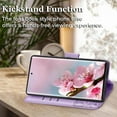 thumbnail image 3 of for Samsung Galaxy S23 Ultra Case Wallet,Women Flip Folio Cover with Credit Card Holders Butterfly Embossed PU Leather Kickstand Wrist Strap Phone Case for Galaxy 23 Ultra 5G (Lavender), 3 of 15