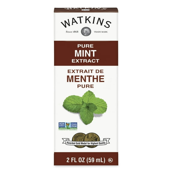 Watkins Pure Mint Extract, 2 fl oz (Shelf Stable, Plastic container)