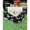thumbnail image 1 of Ni - ke Air Jordan 4 White Thunder Size 6.5Y, 1 of 4