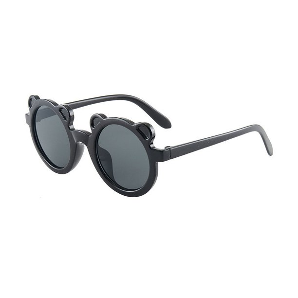 Bonitas gafas de sol para niños con montura redonda y diseño de oso, gafas de sol de verano, gafas de sol modernas para bebés