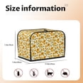 thumbnail image 5 of Sikiie Classical Cute Sunflower Toaster Covers 2 Slice Dustproof Toaster Cover Bread Machine Cover, Dustproof Cover - 11.4" x 7.5" x 7.9", 5 of 7