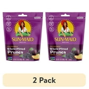 (2 pack) Sun-Maid® California Whole Pitted Prune 7oz Resealable Stand-Up Zipper Bag