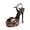 LEOPARD, variant on Women’s High Platform Heels 5.75'' Stilettos Open Square Toe Heeled Sandals Ankle Strap Sexy Comfort Dress Shoes Wedding Bridal Pumps