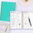 thumbnail image 4 of Habit Tracking Notebook, Undated Goal Setting Journal, Daily Reflection Log for Fitness Reading Work, Portable A5 Dot Grid Planner with Ribbon Bookmark, A Notebook, 4 of 5