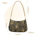 thumbnail image 3 of FORMRS Womens Shoulder Bag with Chain Strap Clutch Purse Cute Tote Handbag, Black Flower Pattern, 3 of 7