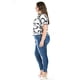thumbnail image 2 of Blusa con nudo Roman Fashion /Tallas Extras, 1865 (Blanco/negro) blanco 36, 2 of 7