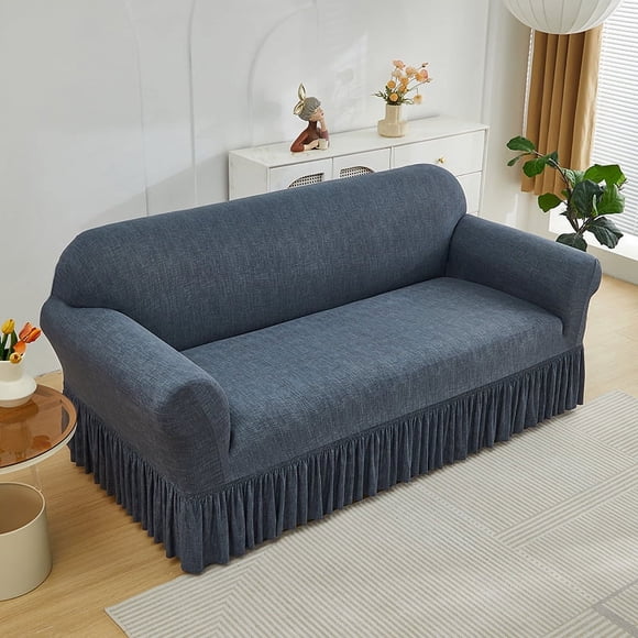 Granjero Gordo La funda elástica para sofá de sala de estar es fácil de instalar, funda protectora de muebles lavable, 1 pieza, estilo B, 2 asientos