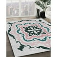 thumbnail image 3 of Ahgly Company Machine Washable Indoor Square Transitional Gray Area Rugs, 4' Square, 3 of 7