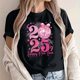 thumbnail image 2 of Camisetas de Manga Corta para Mujeres, Camiseta de Cuello Redondo Impresa de Moda, Primavera Y Verano Casual, 2 of 9
