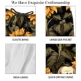 thumbnail image 4 of luoweisi Men's Beach Shorts Quick Dry Swim Trunks with Mesh Lining Sunflower Skull S, 4 of 5