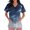 Blue_002, variant on Halloween Scrubs Shirts Women Funny Pumpkin Print Casual Soft Stretchy Short Sleeve V Neck Tee Shirts Breathable Nurse Uniforms Top with Pocket Purple L