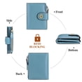 thumbnail image 4 of (2 pack) FALAN MULE Small Wallet for Women Leather Bifold Compact Small Womens Wallet with RFID Blocking, 4 of 9
