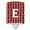 Cardinal & White, variant on Letter E Football Garnet & Gold Ceramic Night Light
