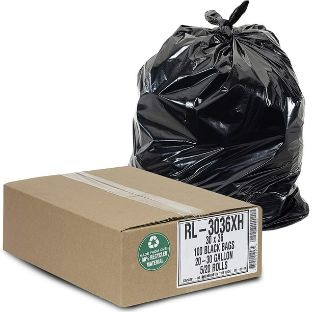Aluf Plastics 20-30 Gallon Trash Can Liners (100 Count) - 30