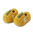 thumbnail image 3 of Wdgfv Machine washable cotton fuzzy slippers for girls Girls Slippers Fashion Cute Autumn Winter Lightweight Soft Comfortable Warm Flat Bottom Cartoon Yellow 5-5.5 Years, 3 of 5