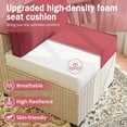 thumbnail image 4 of Kimunuk 9 Pcs Outdoor Patio Replacement Cushions,Waterproof Cushions for 4-Seat Outdoor Sectional Sofa Couch, Fuchsia Red, 4 of 6
