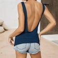 thumbnail image 3 of Backless Tank Tops Women Casual Crew Neck Summer 2026 Trendy Workout Shirts Beach Sleeveless Tops Open Back Sexy Top, L, 3 of 7