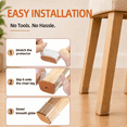 thumbnail image 7 of Chair Leg Floor Protectors,24pcs, AntiScratch NoiseReducing for Hardwood Floors, 7 of 7
