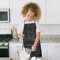 thumbnail image 4 of Math Equations Chemical Structures Black Pattern Kids Aprons for Girls and Boys,Adjustable Neck Strap Toddler Aprons for Kids Cooking Baking, 4 of 6