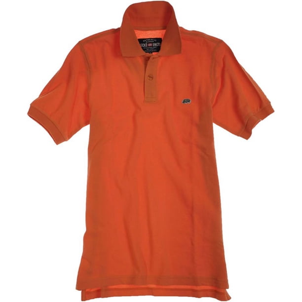 Ecko Unltd. Polo de rugby de color sólido Wallburner para hombre, naranja, XXX-Large