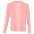 thumbnail image 3 of Women's Blazers & Suit Jackets acuever Women Blending Coats Pink Solid Color Casual Professional Work Blazer Women's Patch Pocket Jacket, 3 of 4
