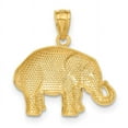 thumbnail image 3 of Finest Gold 14K Yellow Gold Polished Elephant Pendant, 3 of 3