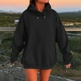 thumbnail image 1 of Women's Solid Color Front Open Bust Support Bra Thin Style With Easy On Design Rayon Sweatshirt Womens Zip up Hoodies Women's Hoodies Zip up Womens Long Hoodies Zip up Zipper Sweatshirt Tunic Pocket, 1 of 4