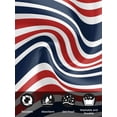 thumbnail image 7 of Navy Blue Red Striped Cloth Napkins Set of 6 Reusable Dinner Napkins, Gradient Horizontal Lines Cocktail Napkin Washable Table Napkins for Wedding/Holiday Party/Baby Shower 20"x20", 7 of 7