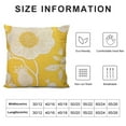 thumbnail image 5 of PIKWEEK  Yellow Lotus Leaves Cushion Cover Throw Pillow Covers for Sofa Home Decor Pillowslip Friends Gift  Pillowcase, 5 of 5